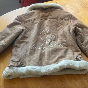 Y2K baby phat leather jacket